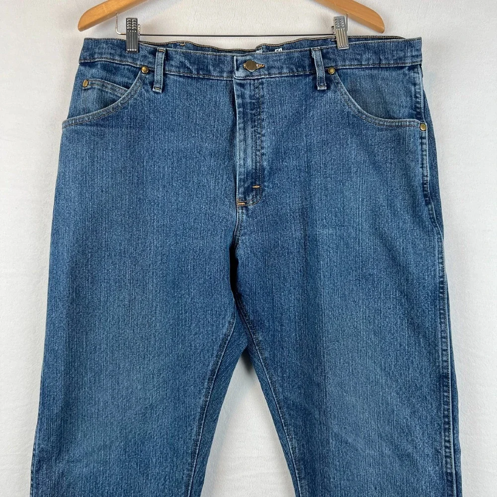 Vintage Wrangler‎ Jeans Mens 42x32 Regular Fit Denim Pants Classic Relaxed Blue